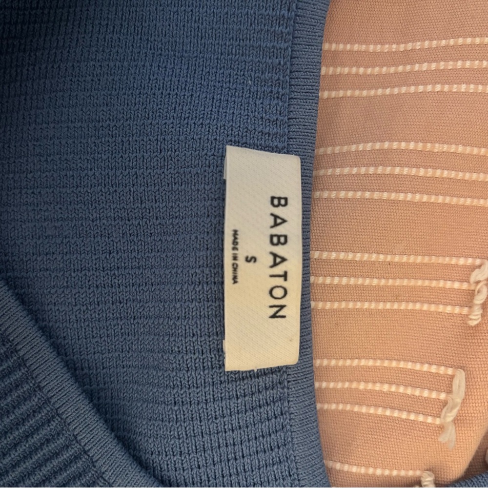 Blue Ribbed Tank Top - Picture 4 of 4